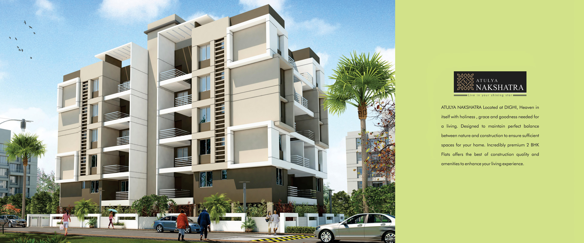 2 BHK flats in dighi